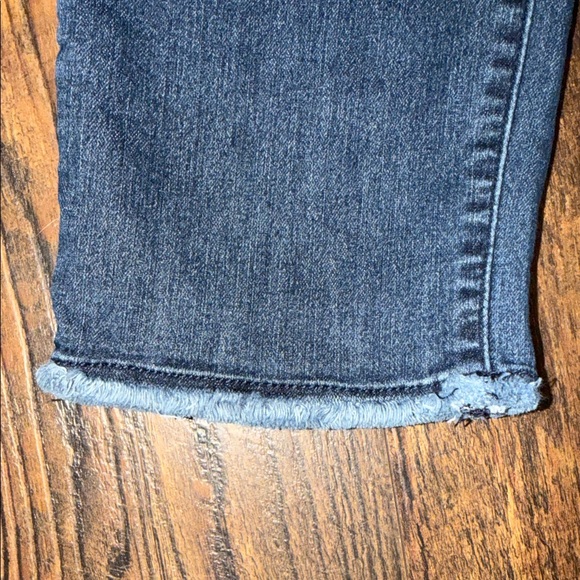 Democracy Dark Blue Distressed Ankle Jeans - Picture 3 of 4